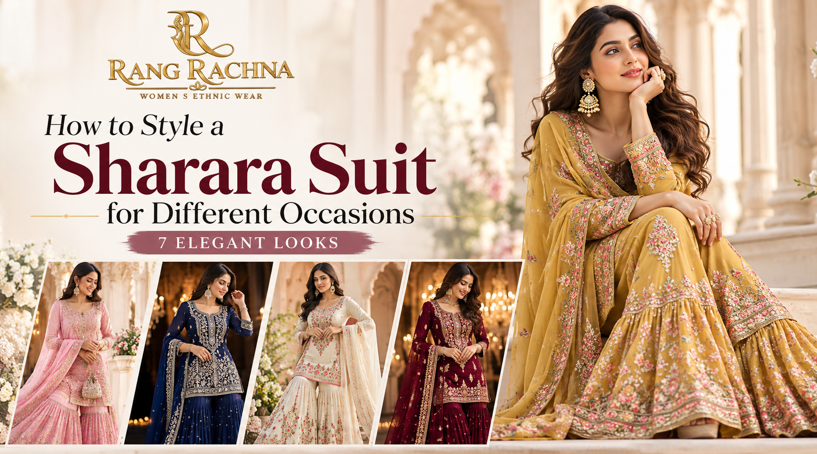 How to Style a Sharara Suit for Different Occasions: 7 Elegant Looks