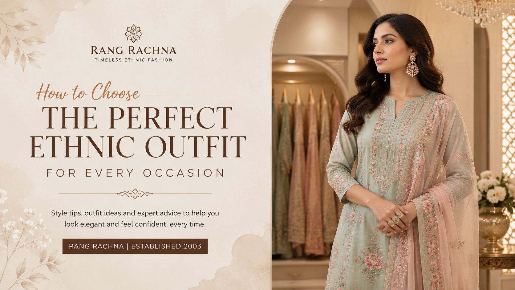 How to Choose the Perfect Ethnic Outfit for Every Occasion | Rang Rachna