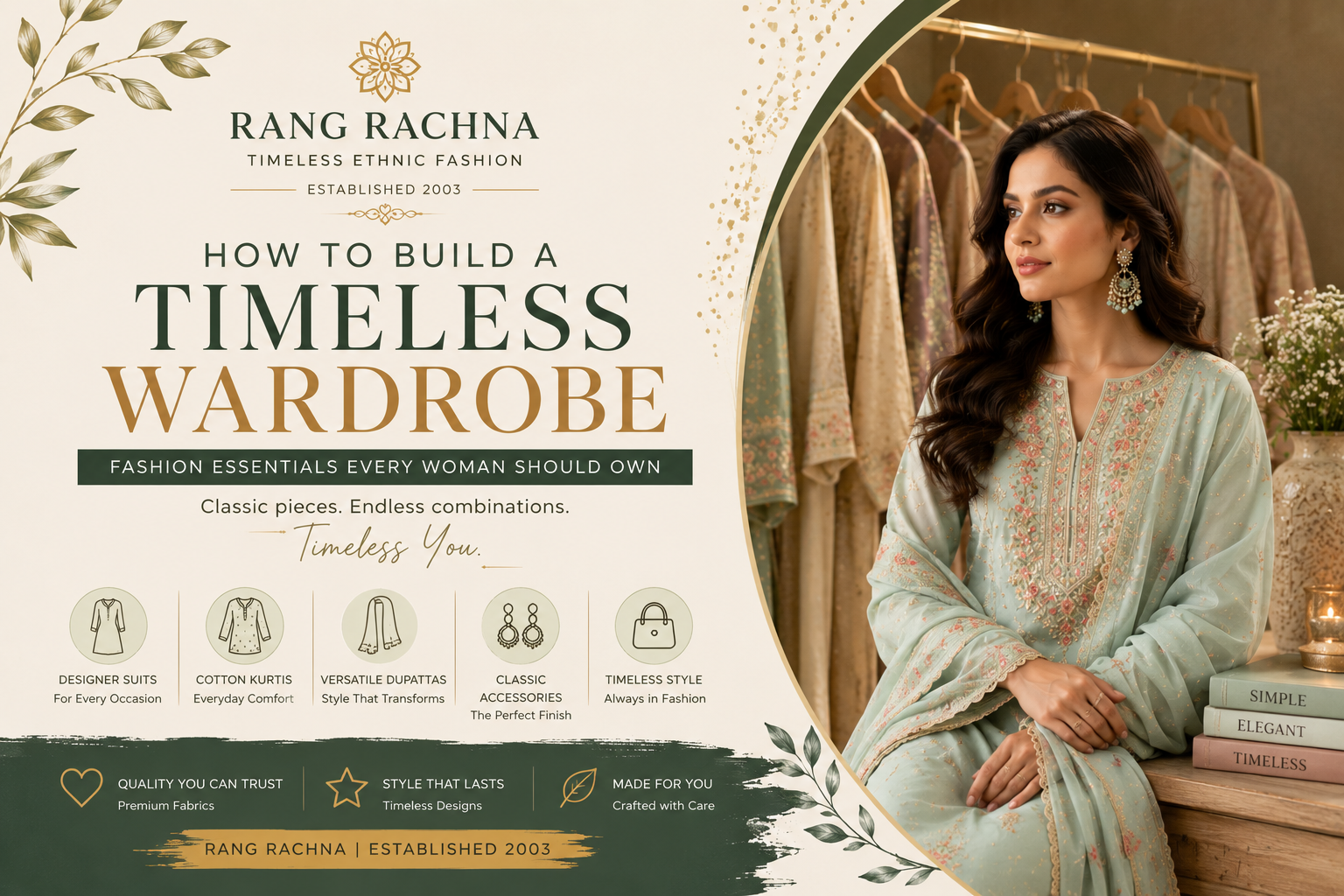 How to Build a Timeless Wardrobe: Fashion Essentials Every Woman Should Own | Rang Rachna