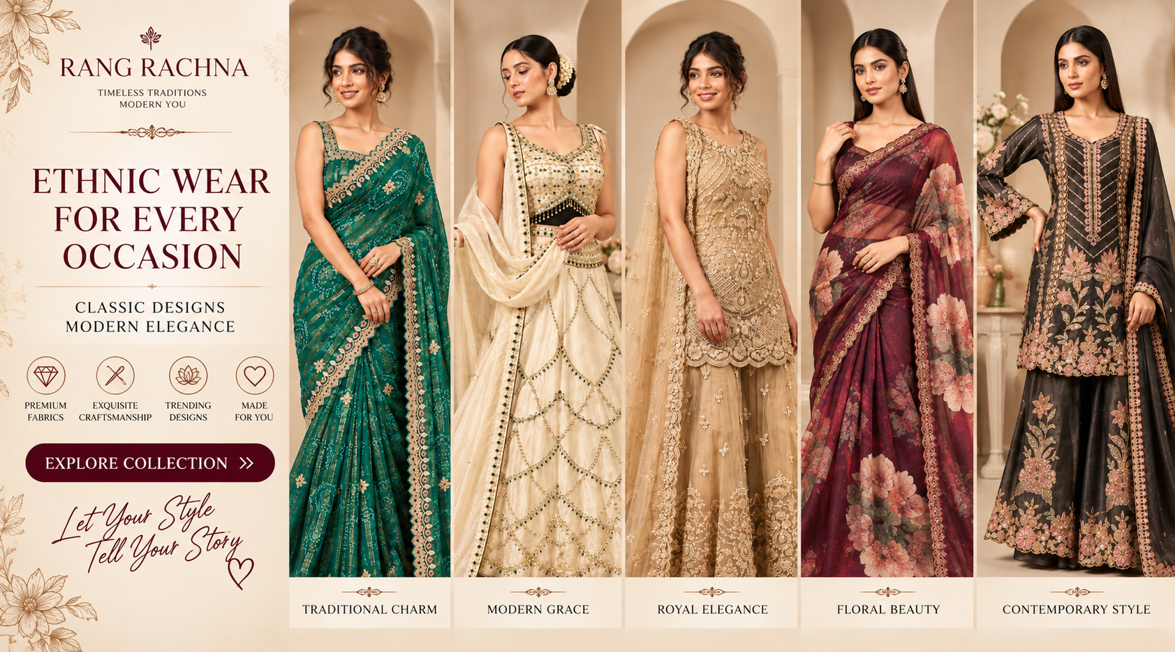 Grace in Every Drape: Discover the Timeless Elegance of Rang Rachna Sarees