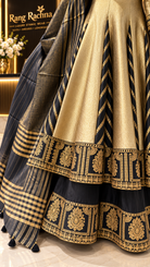 Gold Anarkali Suit Set with Dupatta - Rang Rachna festive wear